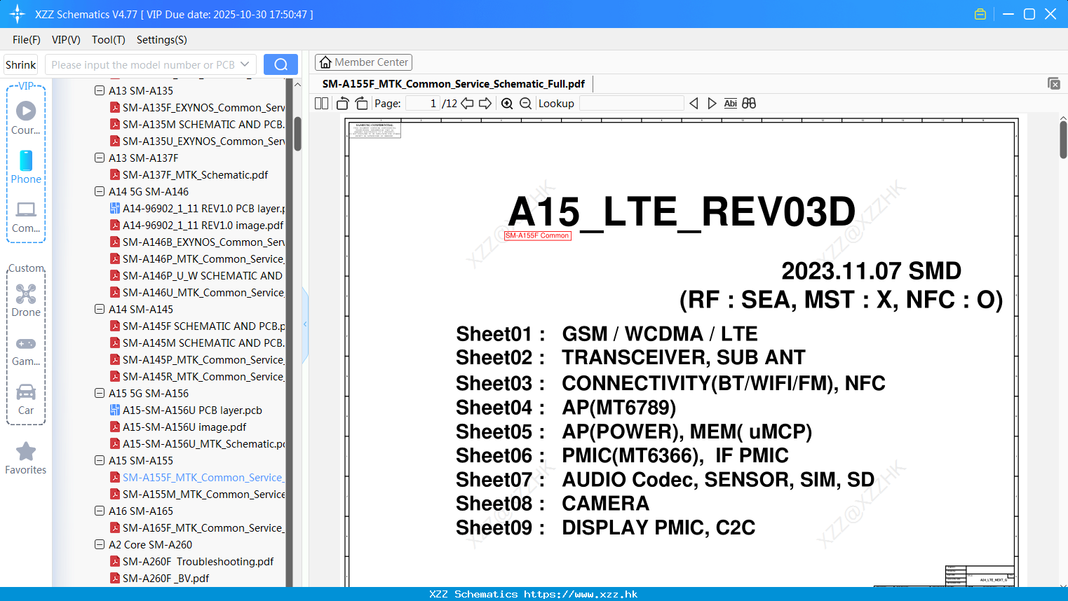 Samsung SM-A155F_MTK_Common_Service_Schematic_Full